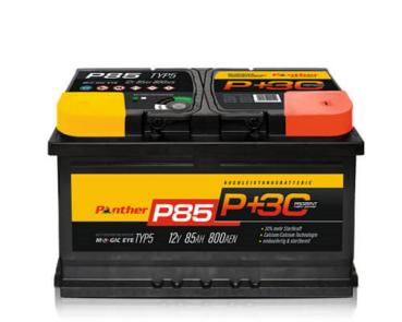 Starterbatterie Panther Black Edition +30% 85Ah